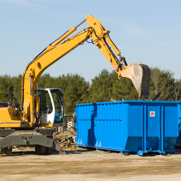 what are the rental fees for a residential dumpster in Creamery